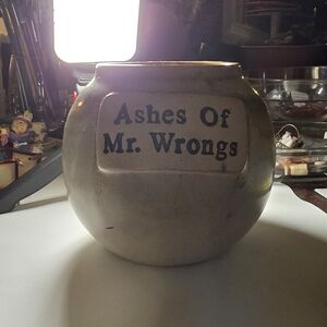 "Ashes of Mr. Wrongs" Pottery